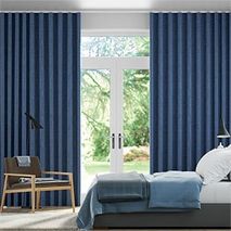 Wave Paleo Linnen Azure Blauw