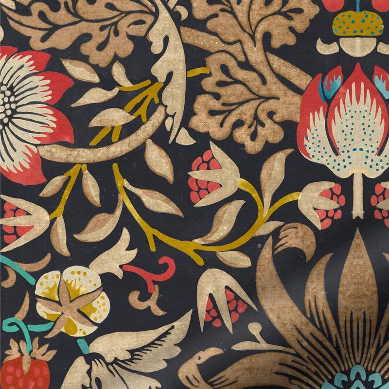 William-Morris-Strawberry-Thief-Velvet-Glans