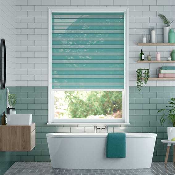 Duo-Rolgordijn-Groenblauw