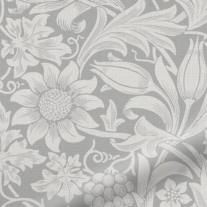 Click2Fit-William-Morris-Sunflower-Zilvergrijs