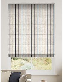 Twill Stripe Linnen Blauw