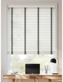 Vintage Wit & Geweven Grijs