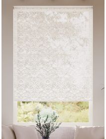 Twist2Fit William Morris Strawberry Thief Voile Gebroken Wit