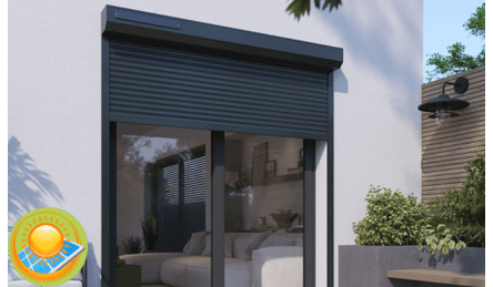 Antraciet Solar Rolluik