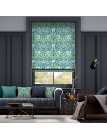 William Morris Honeysuckle & Tulip Fluweel Groenblauw