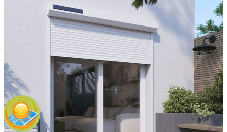 Wit Solar Rolluik