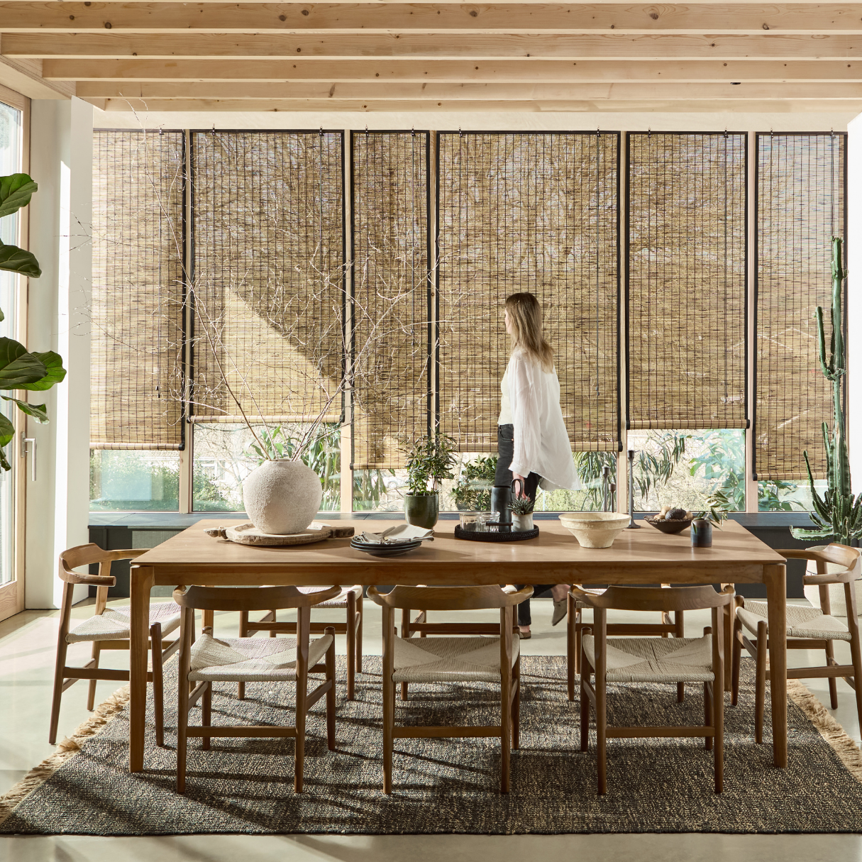 Bamboe Raamdecoratie